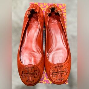 Tory Burch Orange 🍊 Ballerina Leather Flats
